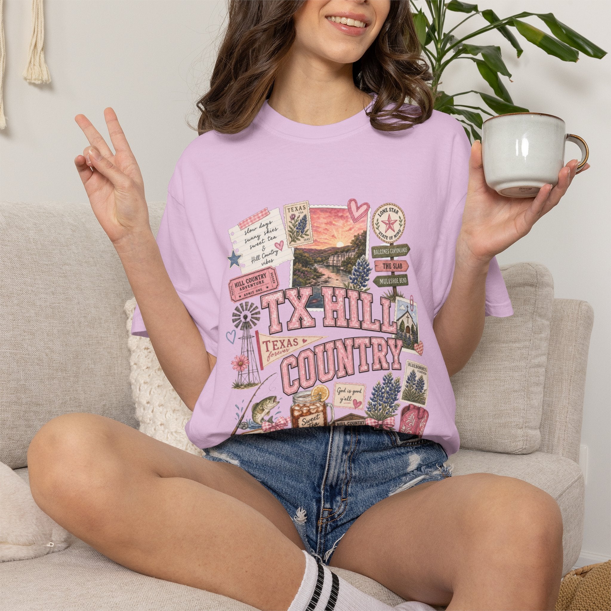 TX Hill Country Scrapbook Tee
