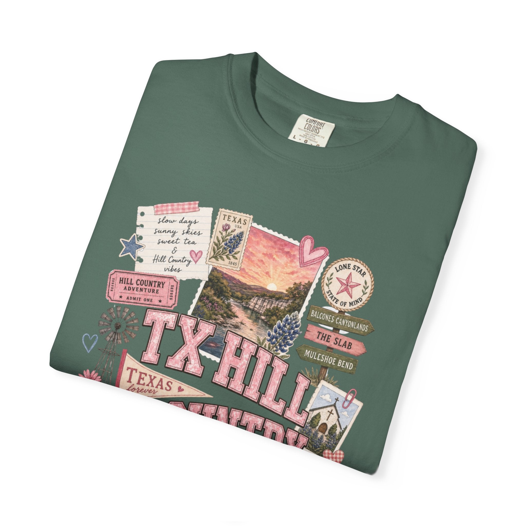 TX Hill Country Scrapbook Tee