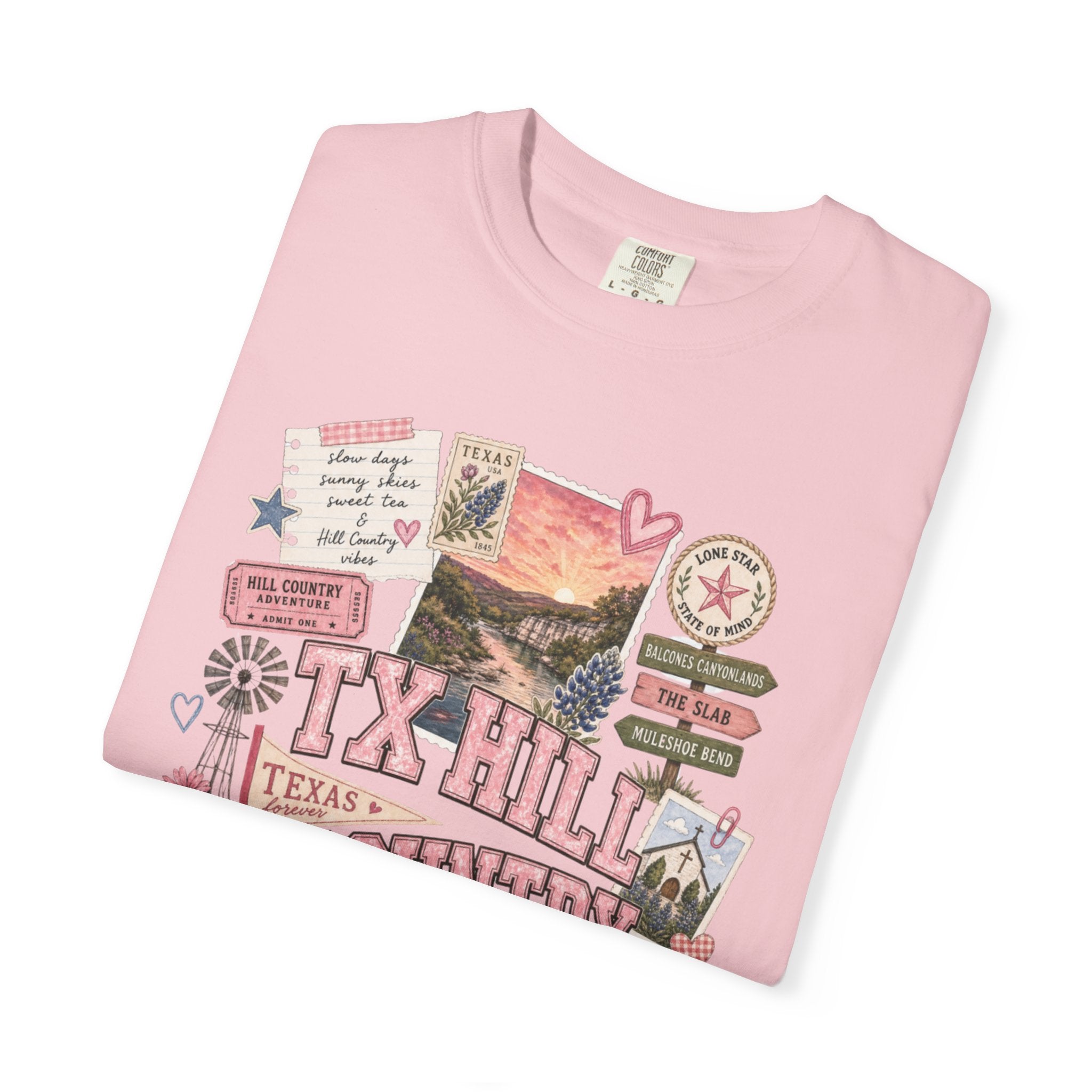 TX Hill Country Scrapbook Tee