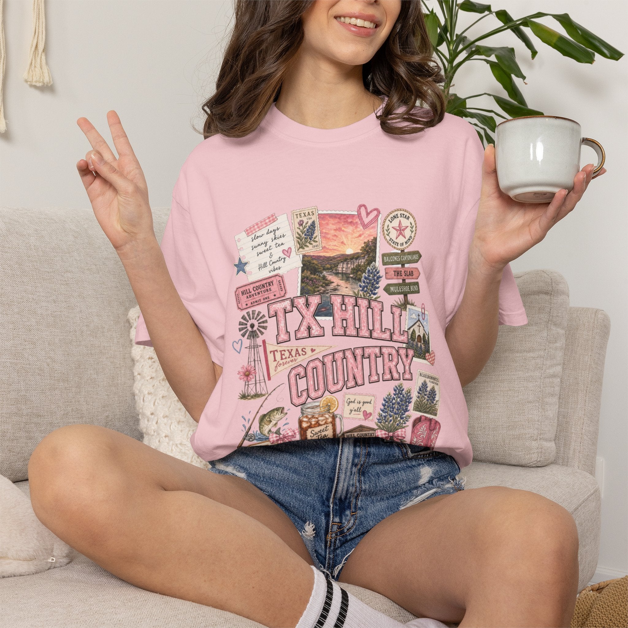 TX Hill Country Scrapbook Tee