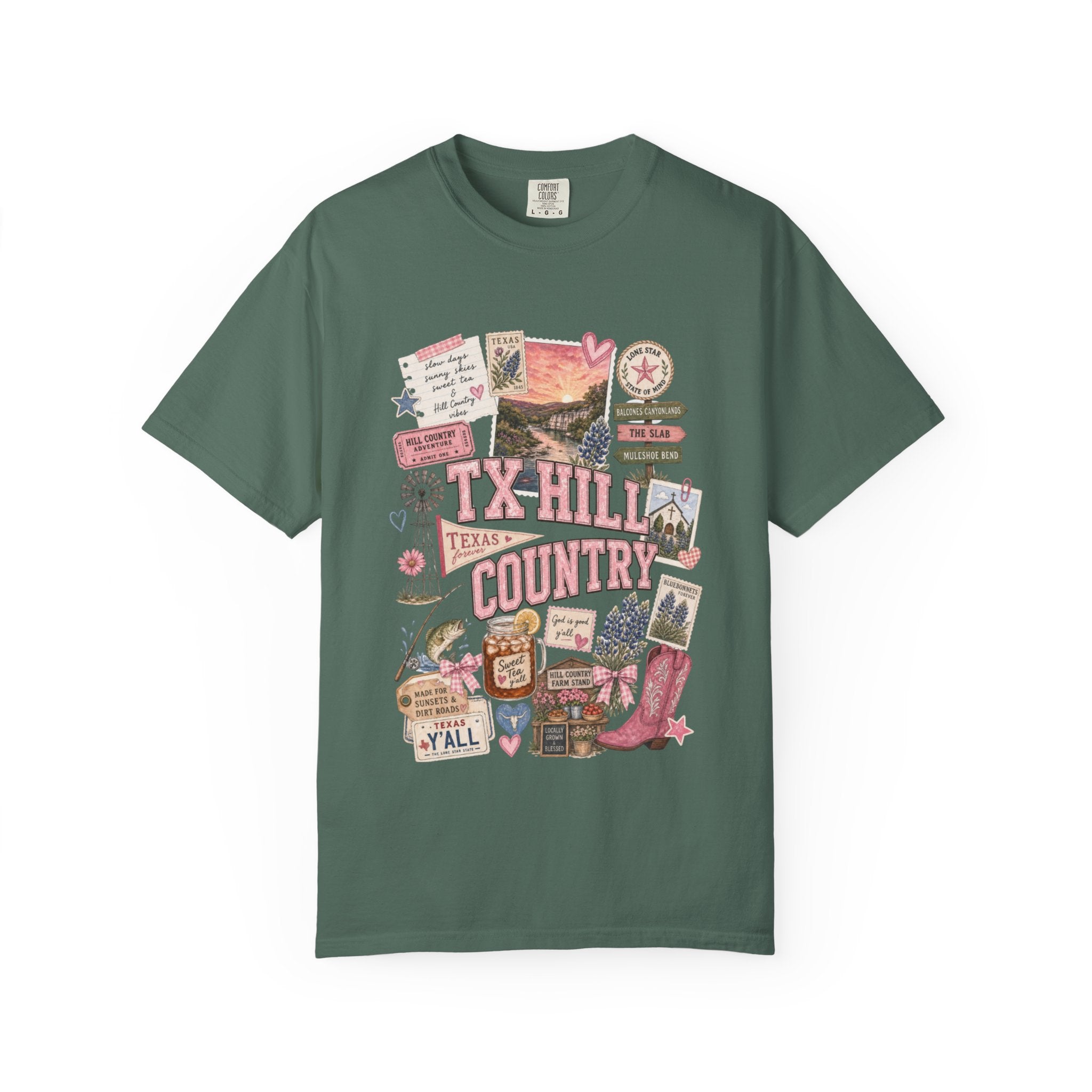 TX Hill Country Scrapbook Tee