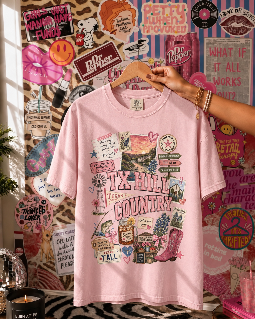 TX Hill Country Scrapbook Tee