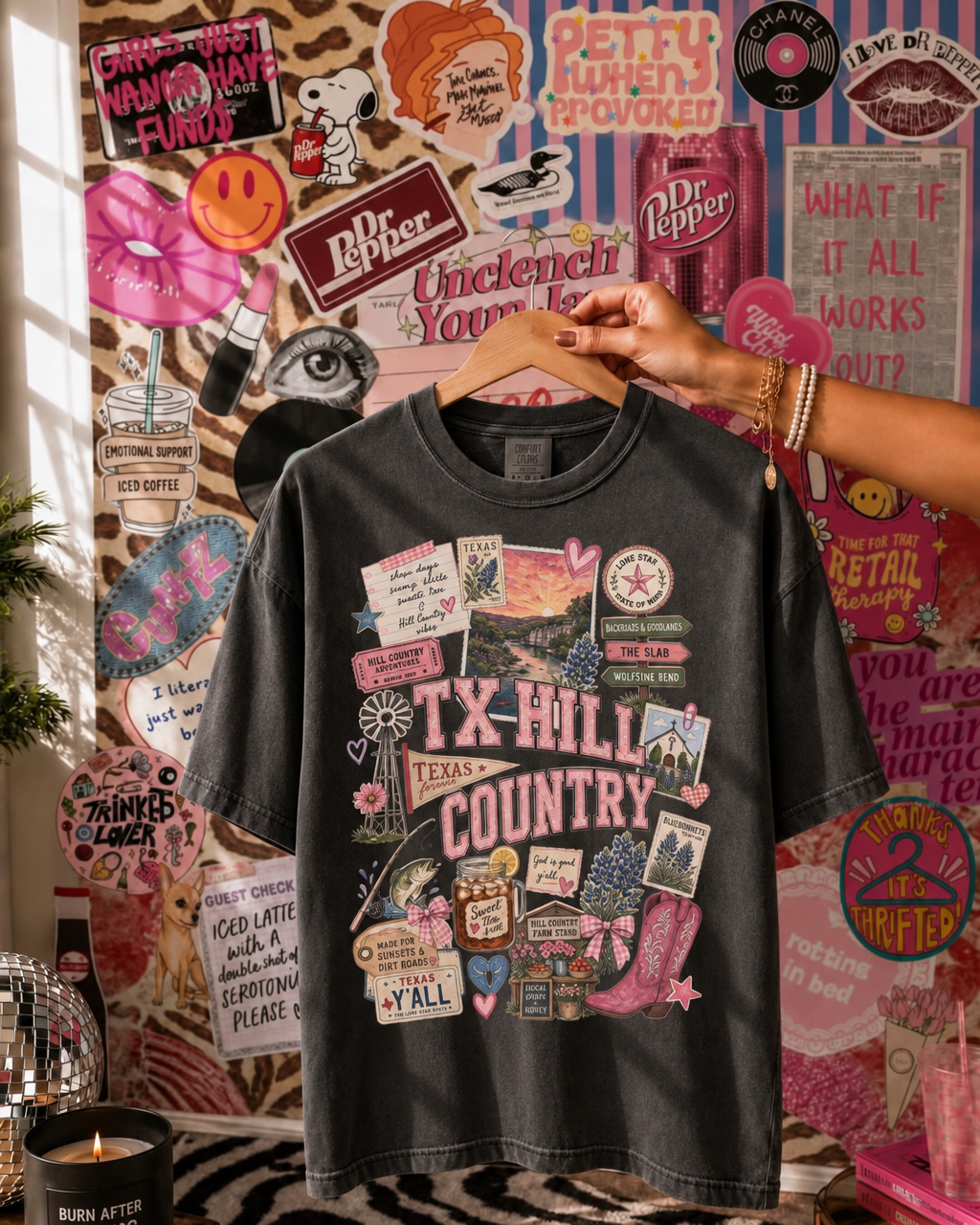 TX Hill Country Scrapbook Tee