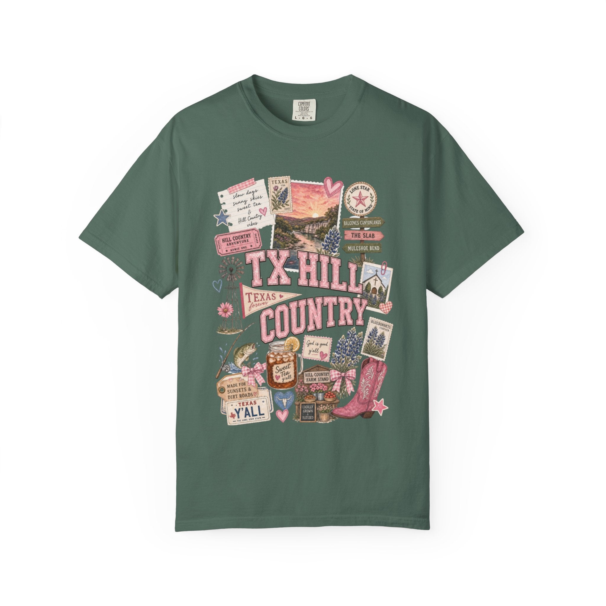 TX Hill Country Scrapbook Tee