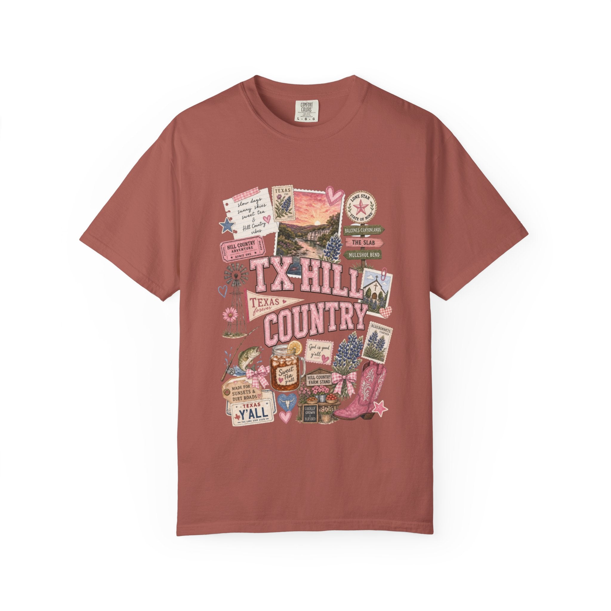 TX Hill Country Scrapbook Tee
