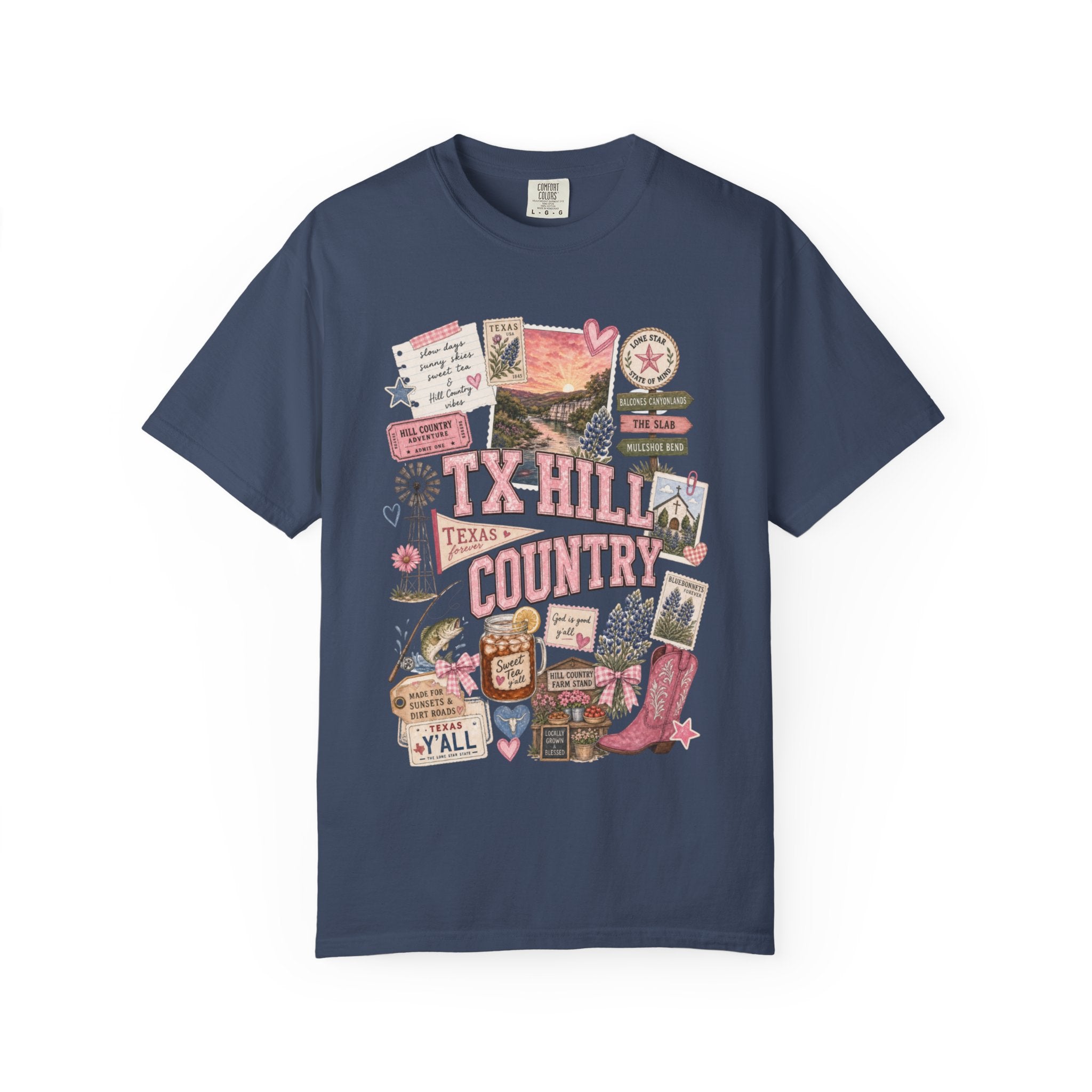 TX Hill Country Scrapbook Tee