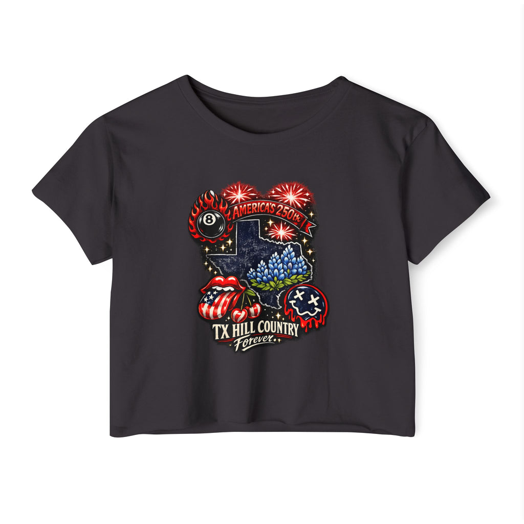 America's 250: TX Hill Country Forever Crop Tee