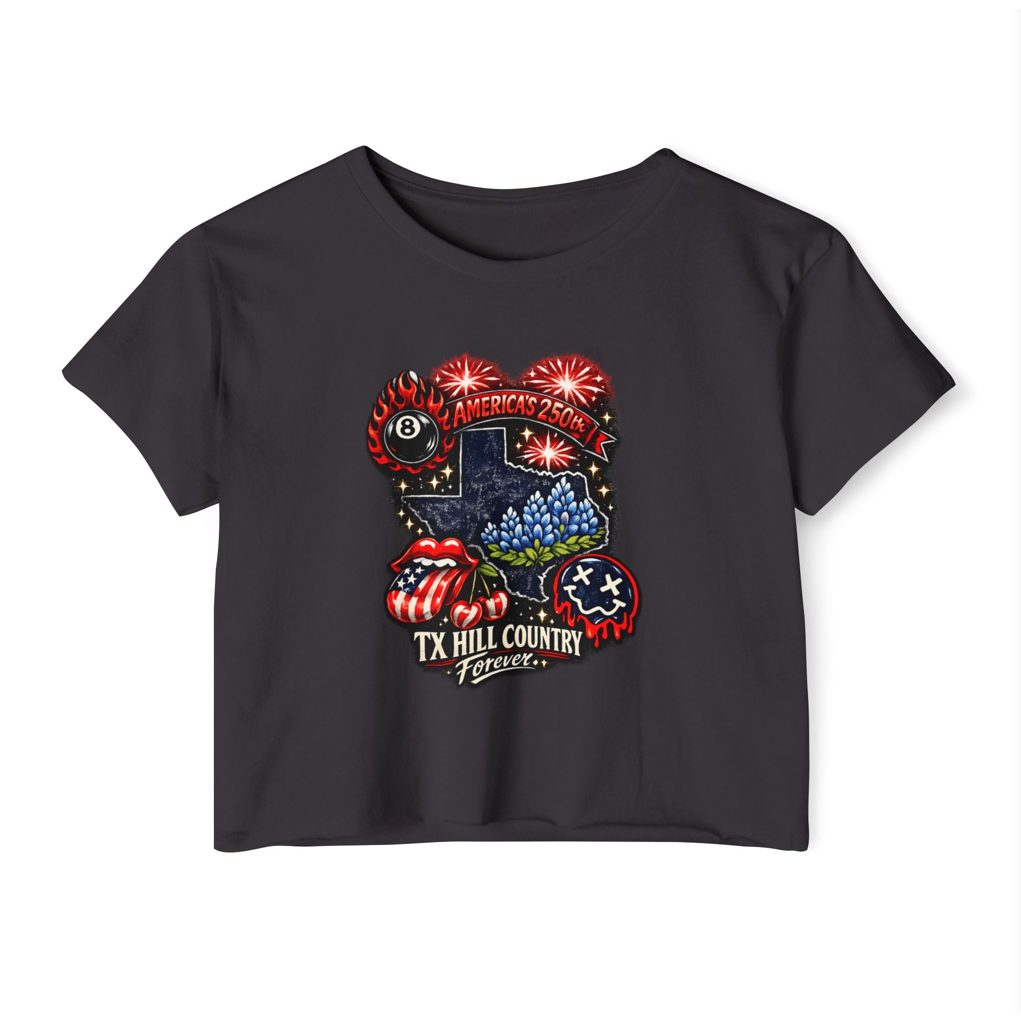 America's 250: TX Hill Country Forever Crop Tee