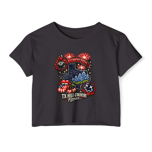 America's 250: TX Hill Country Forever Crop Tee